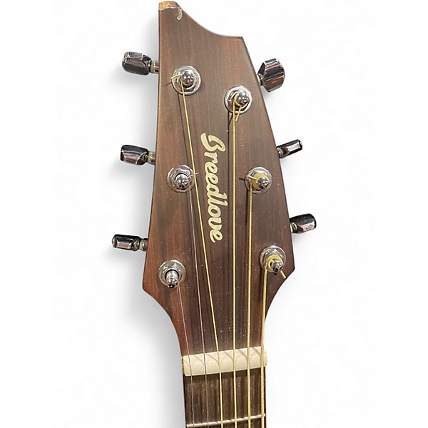 Used Breedlove Discovery Concert LH Natural Acoustic Electric Guitar