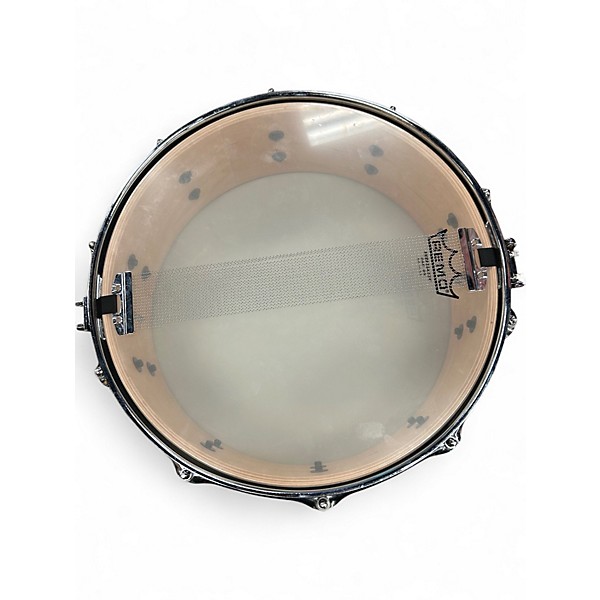 Used Taye Drums 14X5.5 Studio Maple Blue stain Drum
