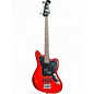 Used 2014 Squier Short Scale Vintage Modified Jaguar Candy Apple Red Electric Bass Guitar thumbnail