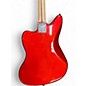 Used 2014 Squier Short Scale Vintage Modified Jaguar Candy Apple Red Electric Bass Guitar