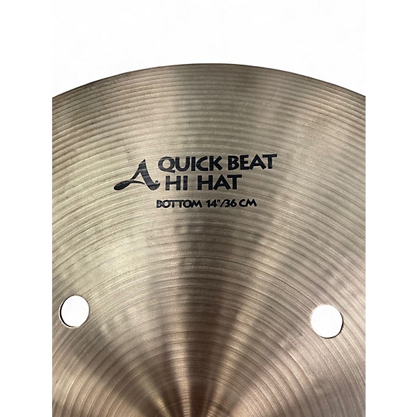 Used Zildjian 14in Quick Beat Hi Hat Bottom Cymbal