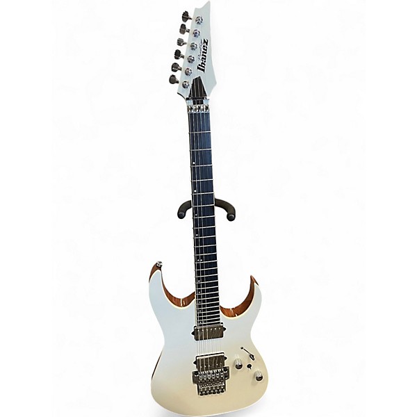 Used Ibanez RG5320C White sparkle Solid Body Electric Guitar