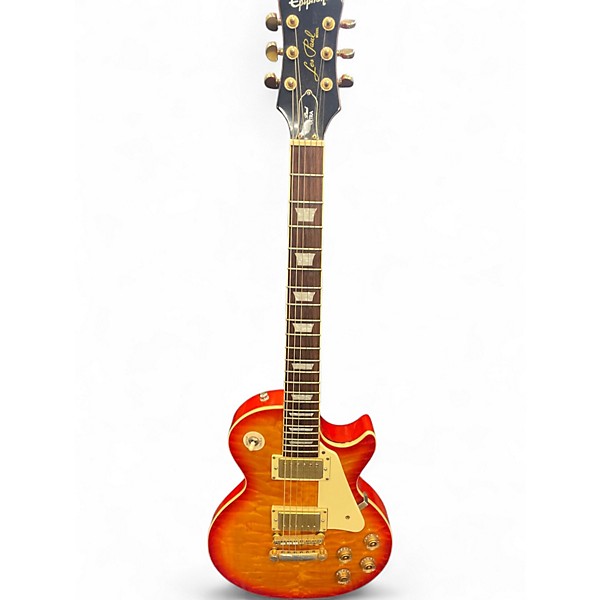 Used Epiphone LES PAUL ULTRA Cherry Sunburst Solid Body Electric Guitar