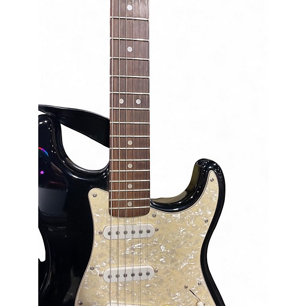 Used Squier Affinity Stratocaster Black Solid Body Electric Guitar