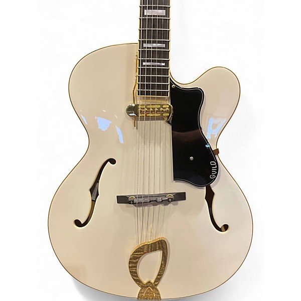 Used Guild A150 SAVOY White Hollow Body Electric Guitar