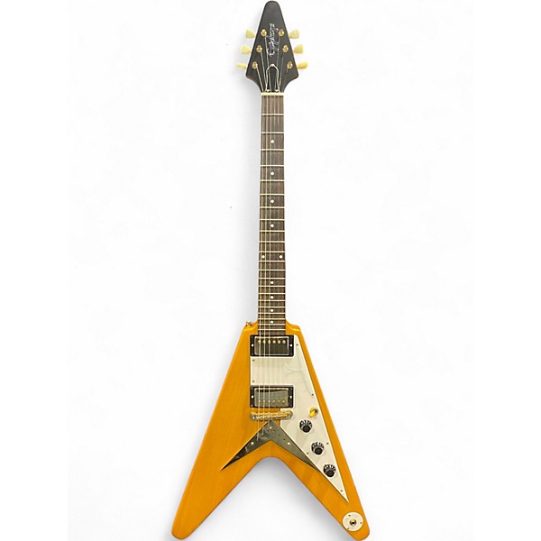 Used Epiphone INSPIRED BY GIBSON KORINA FLYING V Natural Solid Body Electric Guitar