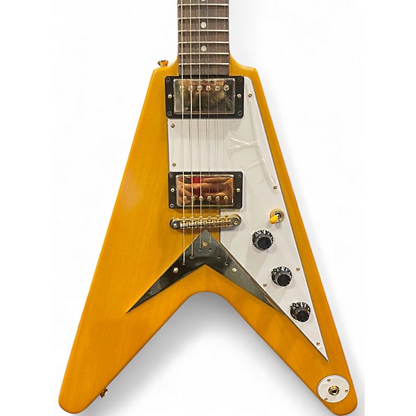 Used Epiphone INSPIRED BY GIBSON KORINA FLYING V Natural Solid Body Electric Guitar