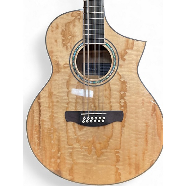 Used Ibanez EW2012ASE-NT Natural 12 String Acoustic Guitar