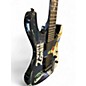 Used ESP LTD Kirk Hammett Signature White Zombie Blue Sapphire Solid Body Electric Guitar