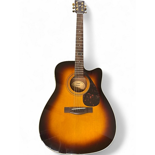 Used Yamaha FX335C 2 Color Sunburst Acoustic Electric Guitar