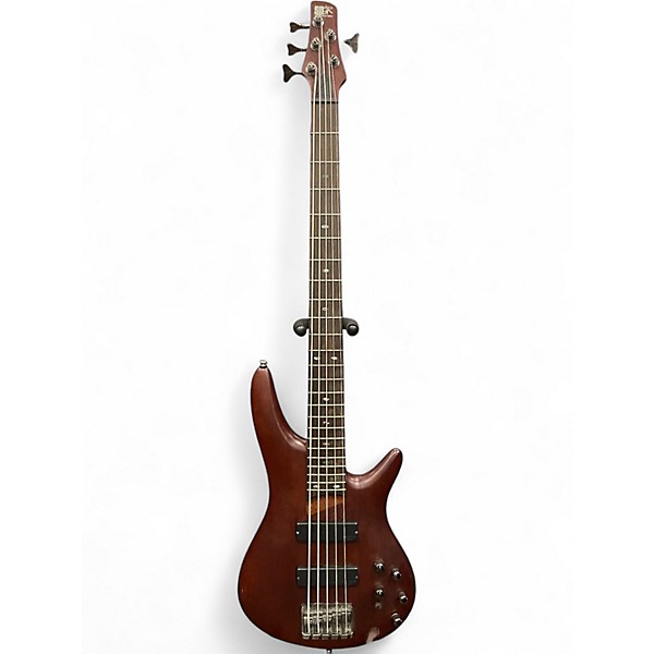 Used Ibanez SR505 5 String Brown Mahogany Electric Bass Guitar