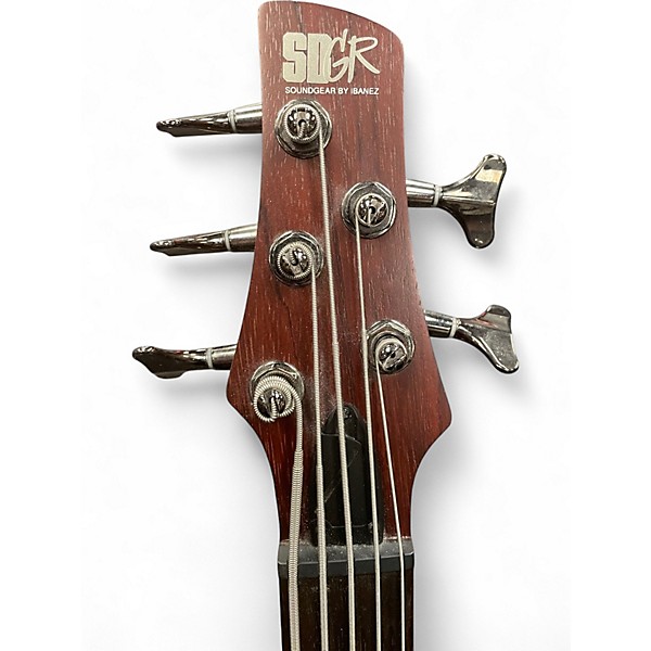 Used Ibanez SR505 5 String Brown Mahogany Electric Bass Guitar