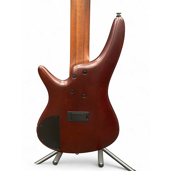 Used Ibanez SR505 5 String Brown Mahogany Electric Bass Guitar