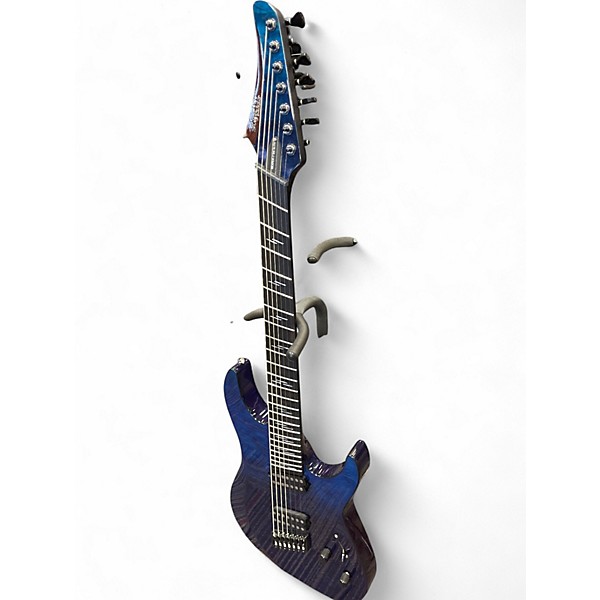 Used Schecter Guitar Research Reaper 7 MS Elite Deep Ocean Solid Body Electric Guitar