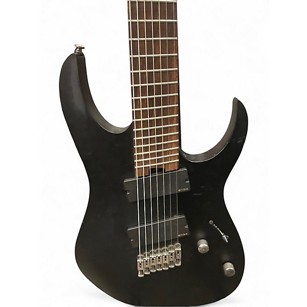 Used Ibanez RGIM7MH Black Solid Body Electric Guitar