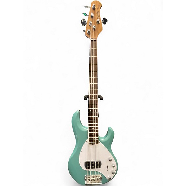 Used Sterling by Music Man Ray35 5 String DORADO GREEN Electric Bass Guitar