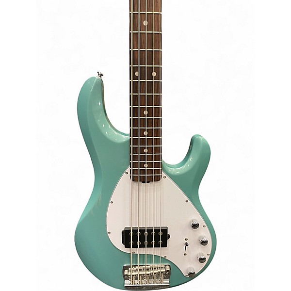 Used Sterling by Music Man Ray35 5 String DORADO GREEN Electric Bass Guitar