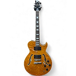 Used Greg Bennett Design by Samick Royale RL-3 Trans Amber Hollow Body Electric Guitar