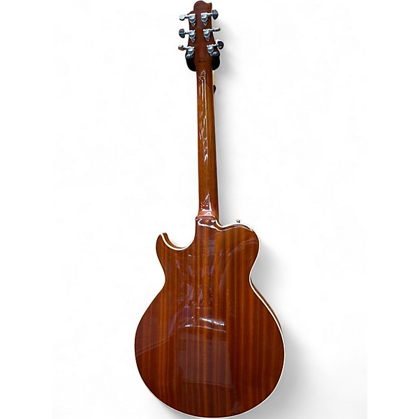 Used Greg Bennett Design by Samick Royale RL-3 Trans Amber Hollow Body Electric Guitar