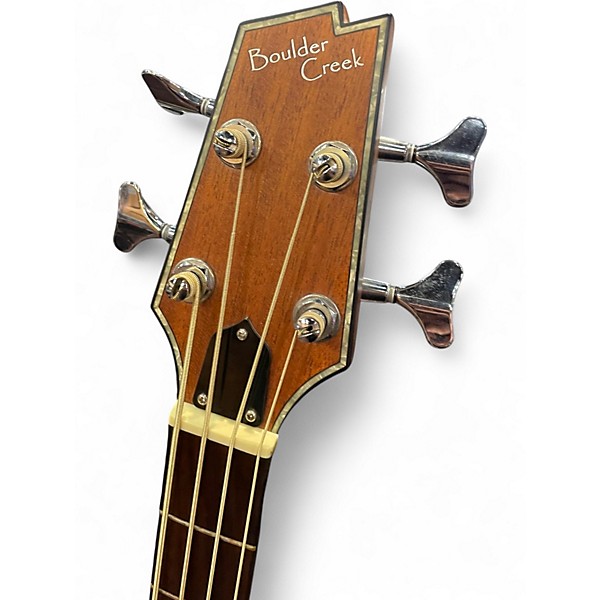Used Boulder Creek ebr3-n4 Natural Acoustic Bass Guitar