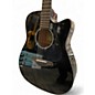 Used Yamaha FGX800C Black Acoustic Electric Guitar