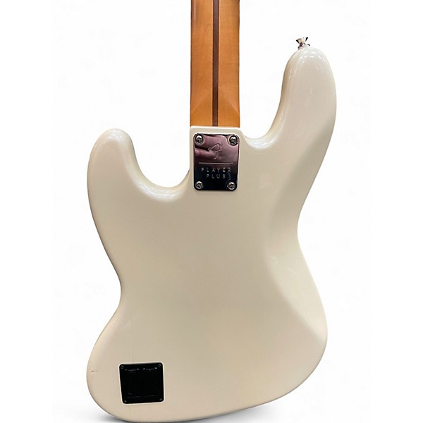 Used Fender Player Plus Active Jazz Bass Pearl White Electric Bass Guitar