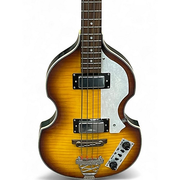 Used Rogue VB100 SERIES II 3 Tone Sunburst Electric Bass Guitar