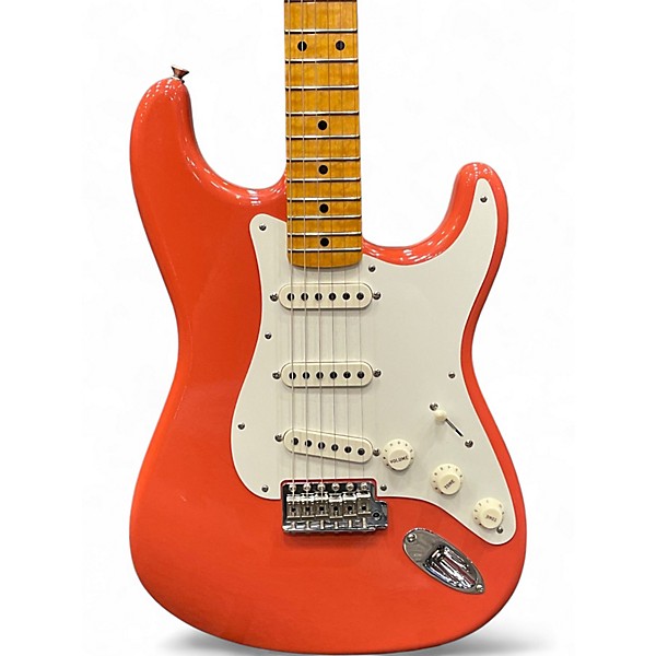 Used 2023 Fender ltd 59 dual mag strat closet classic faded fiesta red Solid Body Electric Guitar