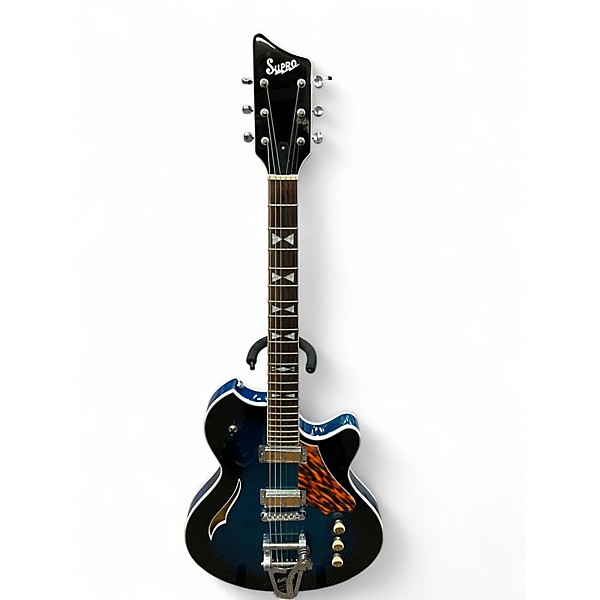 Used Supro 2052ABB7 Clermont With Bigsby Midnight Blueburst Hollow Body Electric Guitar