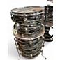 Vintage 1970s Ludwig 5 Piece 5 piece Black Marble Drum Kit
