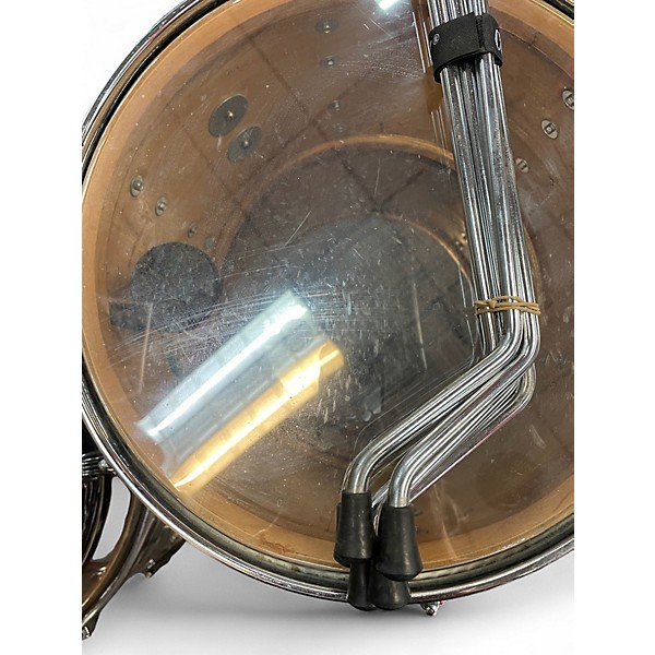 Vintage 1970s Ludwig 5 Piece 5 piece Black Marble Drum Kit