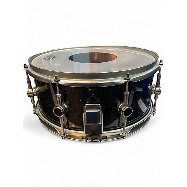 Used ddrum 5.5X14 REFLEX SNARE BLACK SPARKLE Drum