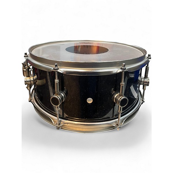Used ddrum 5.5X14 REFLEX SNARE BLACK SPARKLE Drum