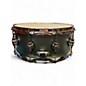 Used DW 4.5X14 Design Series Snare SAGE GREEN METALLIC Drum