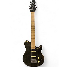 Used Sterling by Music Man Sub AX3 Axis Black Solid Body Electric Guitar