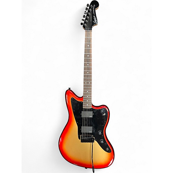 Used Squier Contemporary Active Jazzmaster Sunset Metallic Solid Body Electric Guitar