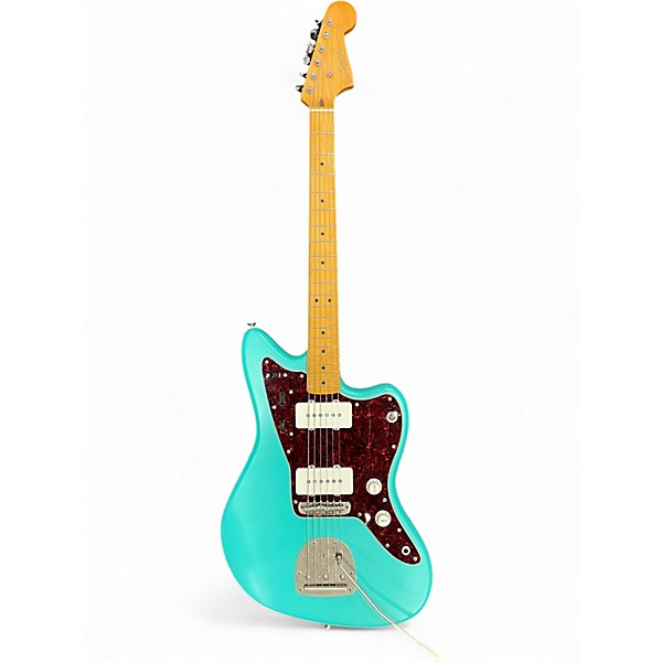 Used Squier 40th Anniversary Jazzmaster, Vintage Edition Satin Sea Foam Green Solid Body Electric Guitar