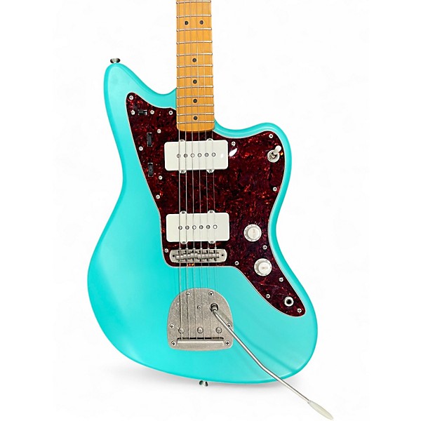 Used Squier 40th Anniversary Jazzmaster, Vintage Edition Satin Sea Foam Green Solid Body Electric Guitar