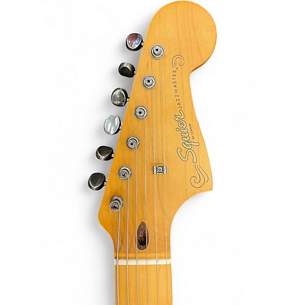 Used Squier 40th Anniversary Jazzmaster, Vintage Edition Satin Sea Foam Green Solid Body Electric Guitar