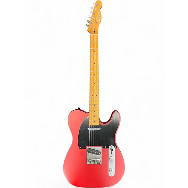 Used Squier 40th Anniversary Telecaster, Vintage Edition Satin Dakota Red Solid Body Electric Guitar