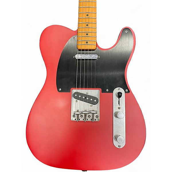 Used Squier 40th Anniversary Telecaster, Vintage Edition Satin Dakota Red Solid Body Electric Guitar