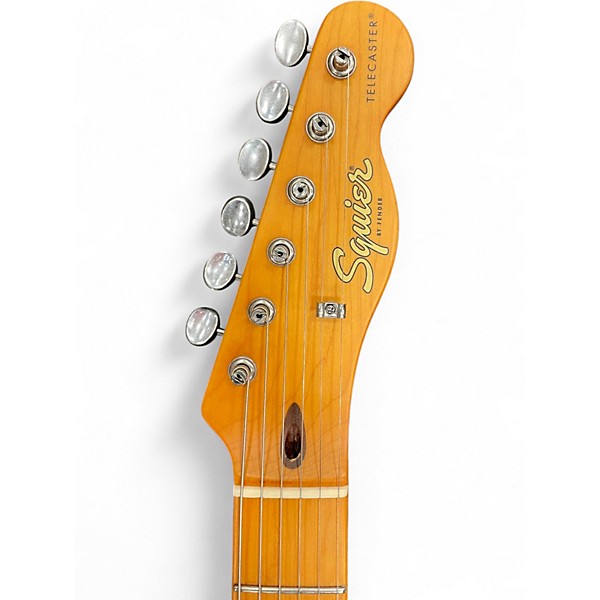Used Squier 40th Anniversary Telecaster, Vintage Edition Satin Dakota Red Solid Body Electric Guitar