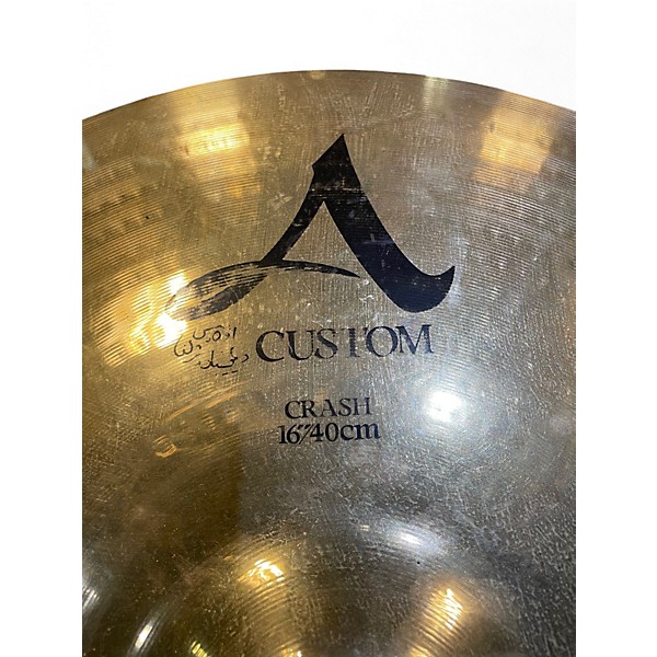Used Zildjian 16in A Custom Crash Cymbal