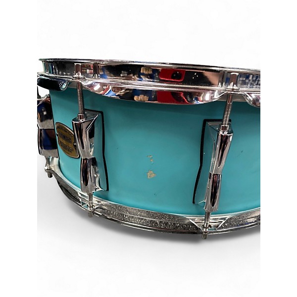 Used Yamaha 14X5.5 Stage Custom Snare matte Surf Green Drum