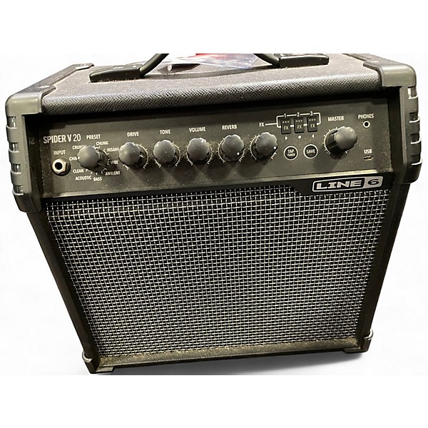 Used Line 6 Spider V 20 MkII 20w 1x8 Guitar Combo Amp