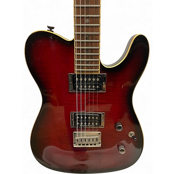 Used Fender Special Edition Custom Telecaster FMT HH Crimson Red Burst Solid Body Electric Guitar