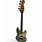Used Fender Standard Jazz Bass Sage Green Metallic Electric Bass Guitar thumbnail