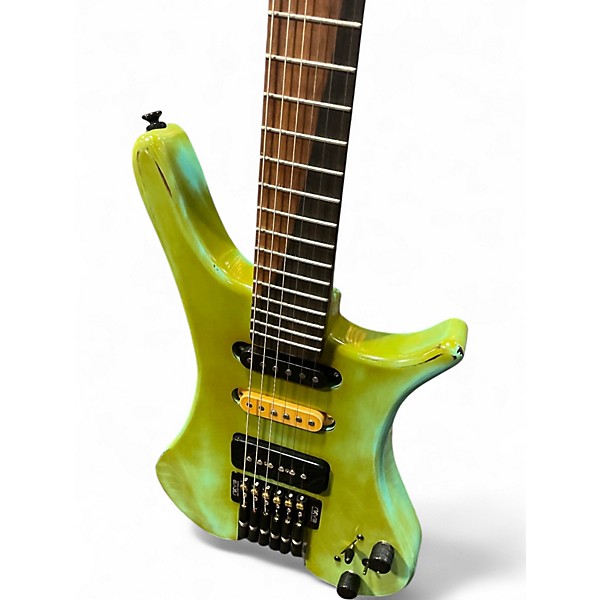 Used Anesidora J804PSS Vintage Lime Green Solid Body Electric Guitar