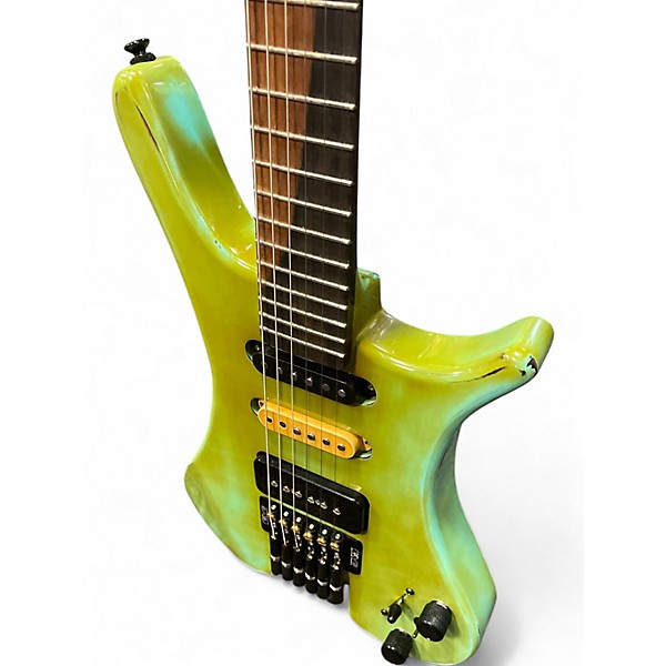 Used Anesidora J804PSS Vintage Lime Green Solid Body Electric Guitar