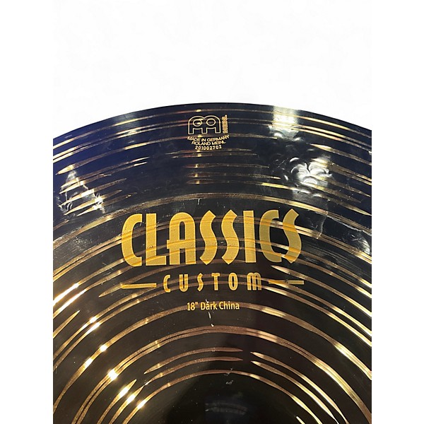 Used MEINL 18in Classics Custom Dark China Cymbal